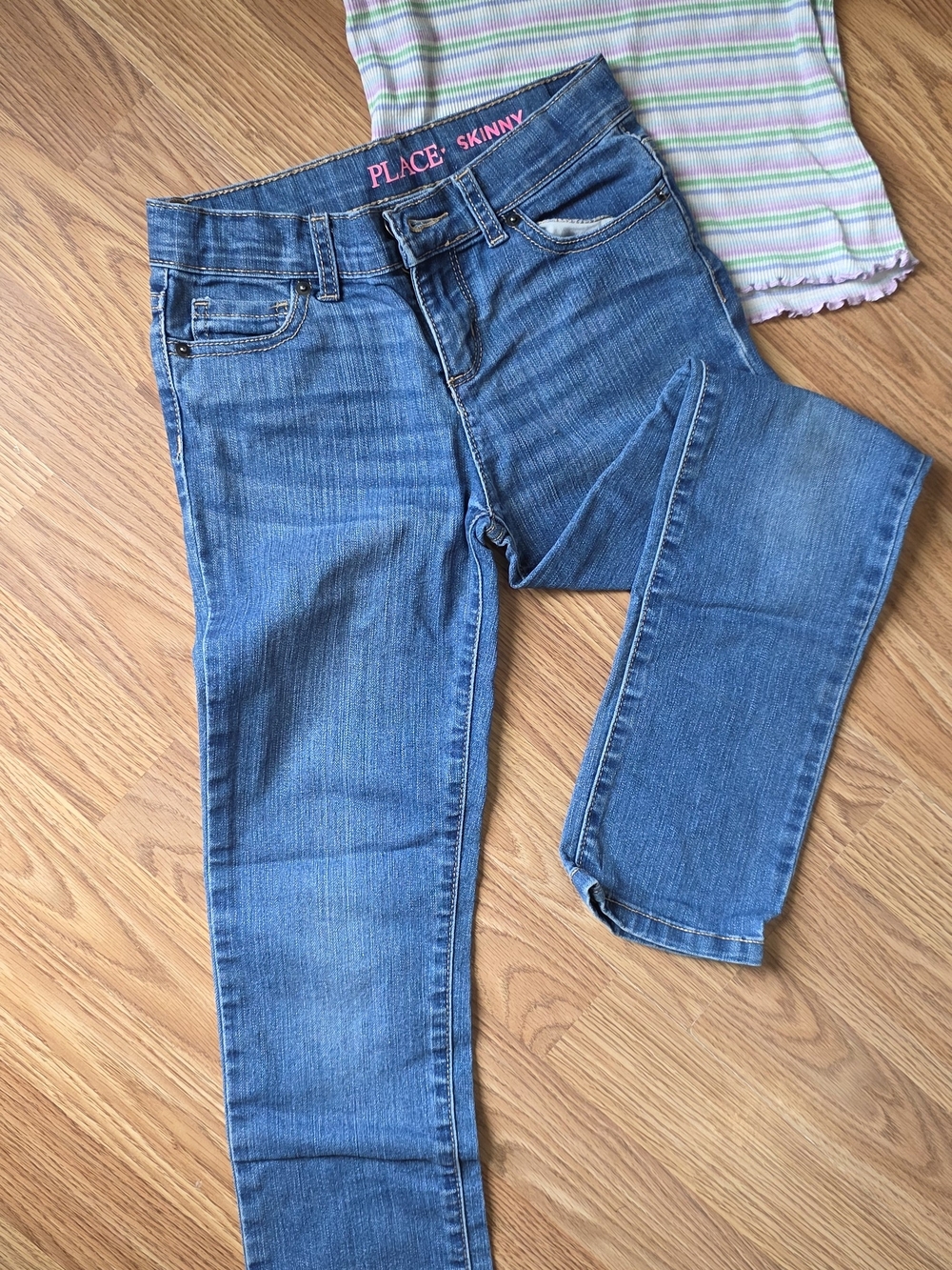 Place Skinny Mid-Blue Denim Jeans